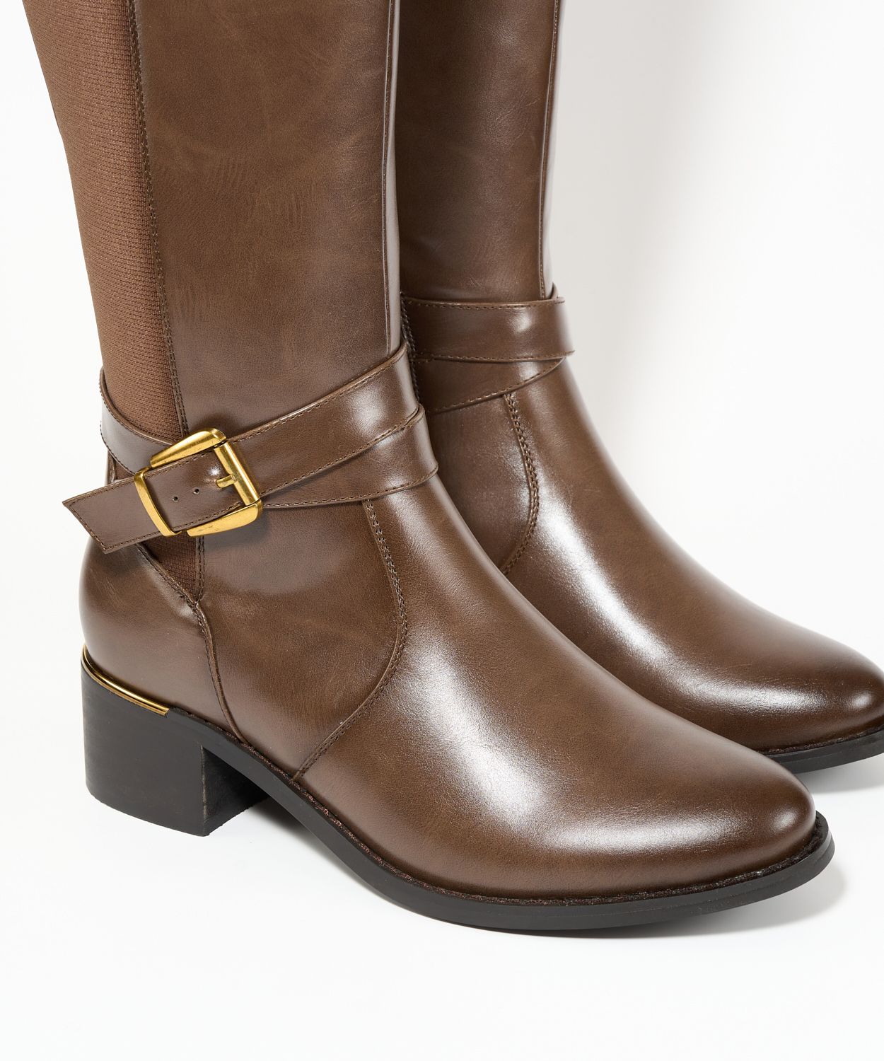 Bota alta tac&atilde;o ornamento image number null